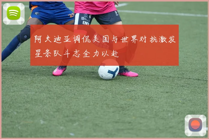 阿夫迪亚调侃美国与世界对抗激发星条队斗志全力以赴